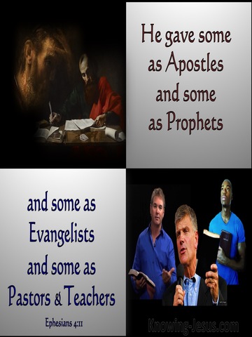 Ephesians 4:11 Apostles, Prophets, Evangelists, Pastors And Teachers (silver)